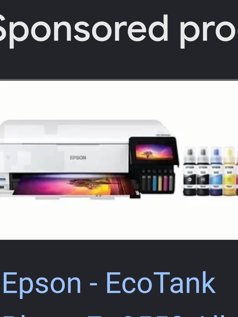Epson EcoTank All-in-One Printer - White 8550